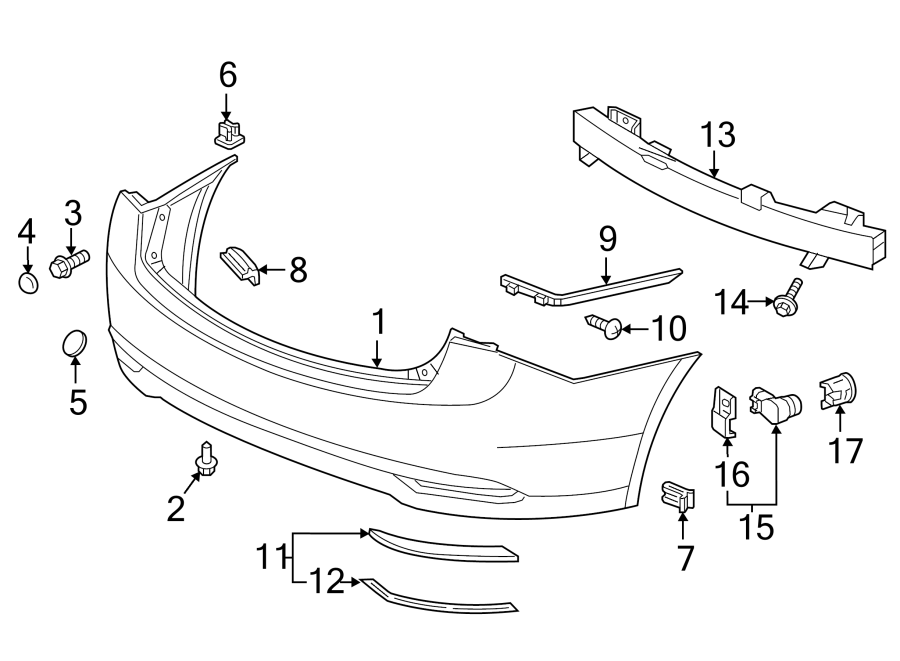 5REAR BUMPER. BUMPER & COMPONENTS.https://images.simplepart.com/images/parts/motor/fullsize/4850690.png