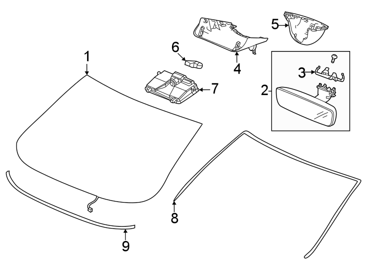 8Windshield. Glass. Reveal moldings.https://images.simplepart.com/images/parts/motor/fullsize/4851305.png