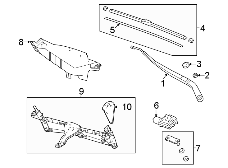 2Windshield. Wiper components.https://images.simplepart.com/images/parts/motor/fullsize/4851310.png