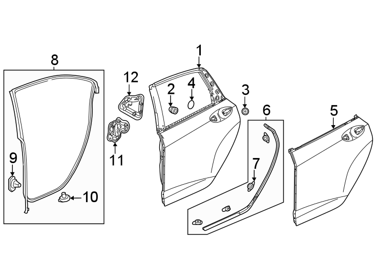 3Rear door. Door & components.https://images.simplepart.com/images/parts/motor/fullsize/4851495.png