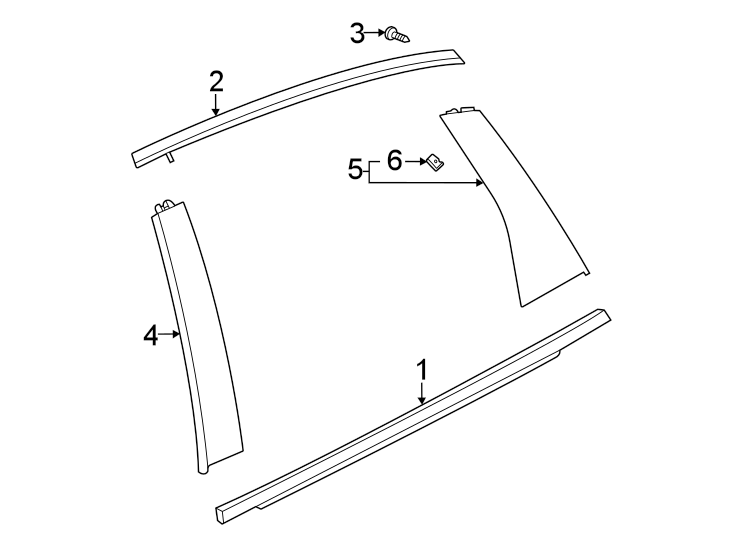 6Rear door. Exterior trim.https://images.simplepart.com/images/parts/motor/fullsize/4851500.png