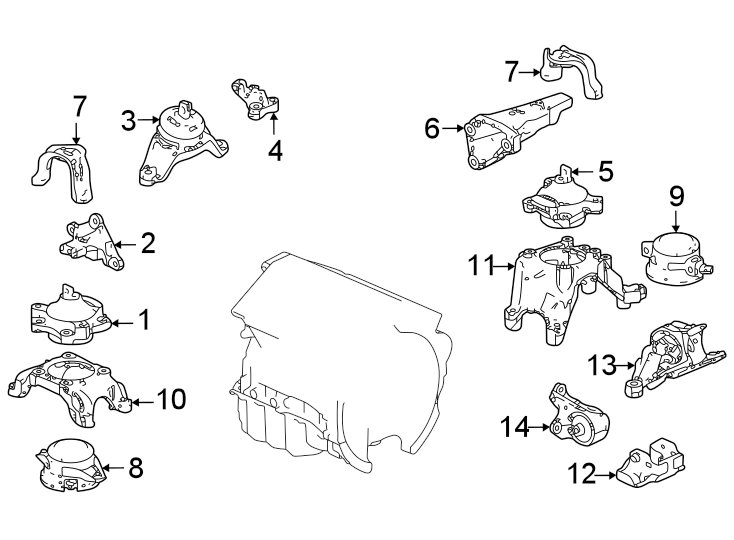 14Engine / transaxle. Engine & TRANS mounting.https://images.simplepart.com/images/parts/motor/fullsize/4851726.png