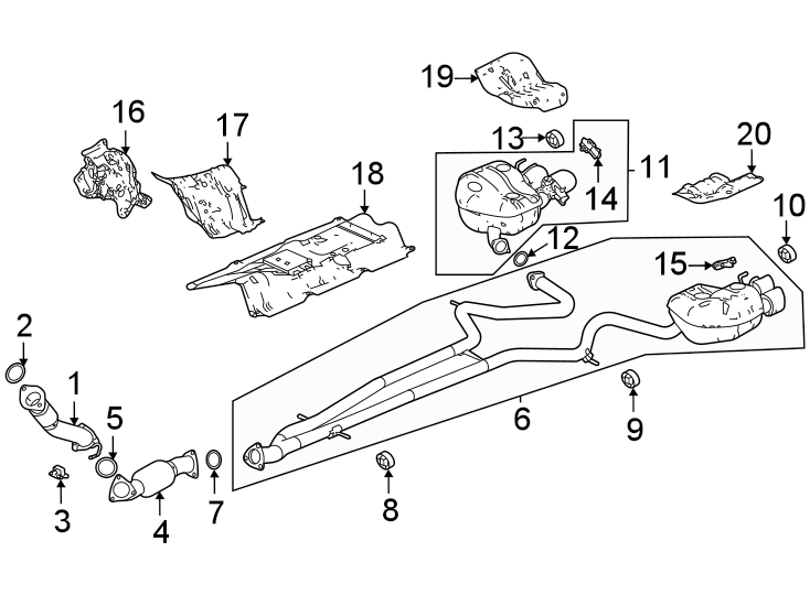 12Exhaust system. Exhaust components.https://images.simplepart.com/images/parts/motor/fullsize/4851745.png