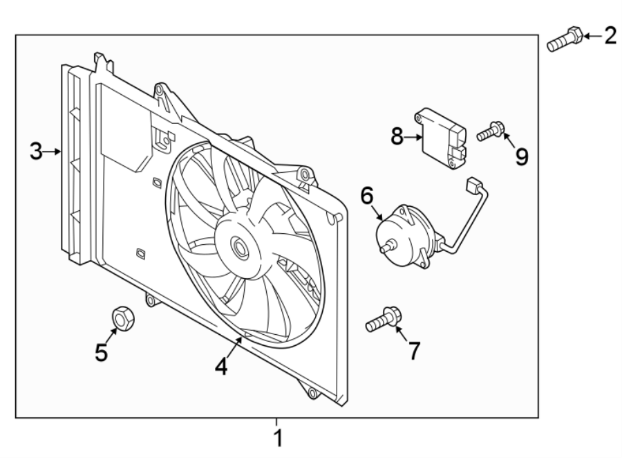 Diagram COOLING FAN. for your 1999 Mazda 626   