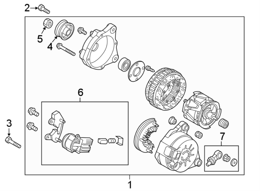 Diagram ALTERNATOR. for your Mazda