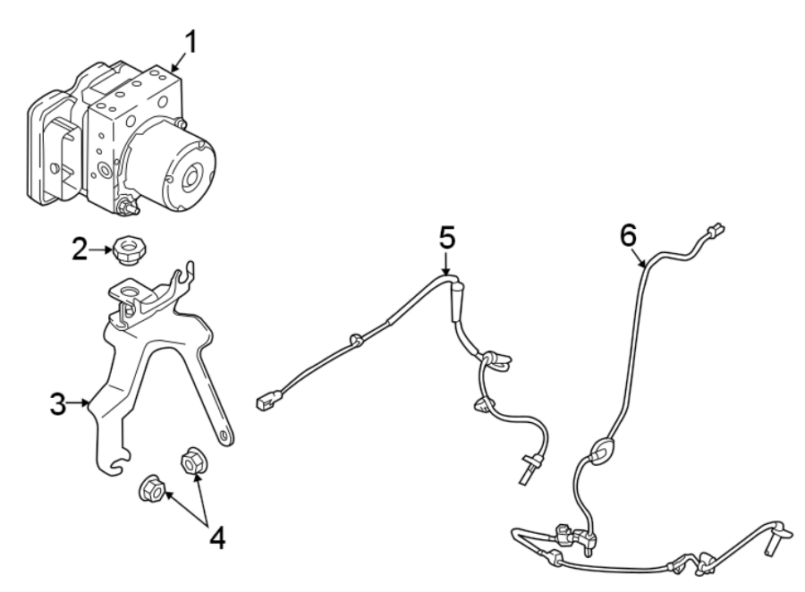 Diagram Abs components. for your 2021 Mazda CX-5 2.5L SKYACTIV A/T AWD Grand Touring Reserve Sport Utility 