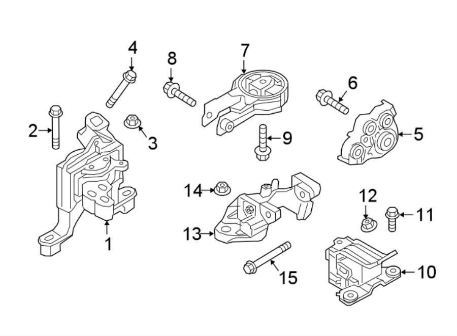 Diagram Engine / transaxle. Engine & TRANS mounting. for your 2000 Mazda MIATA   