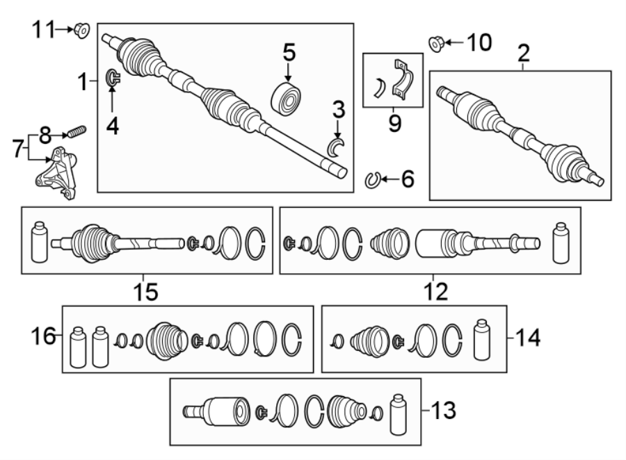 Diagram Front suspension. Drive axles. for your 2017 Mazda MX-5 Miata   