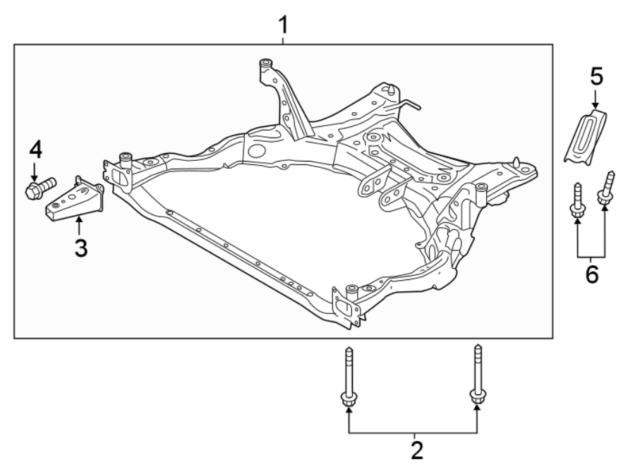 Diagram FRONT SUSPENSION. SUSPENSION MOUNTING. for your Mazda CX-3  