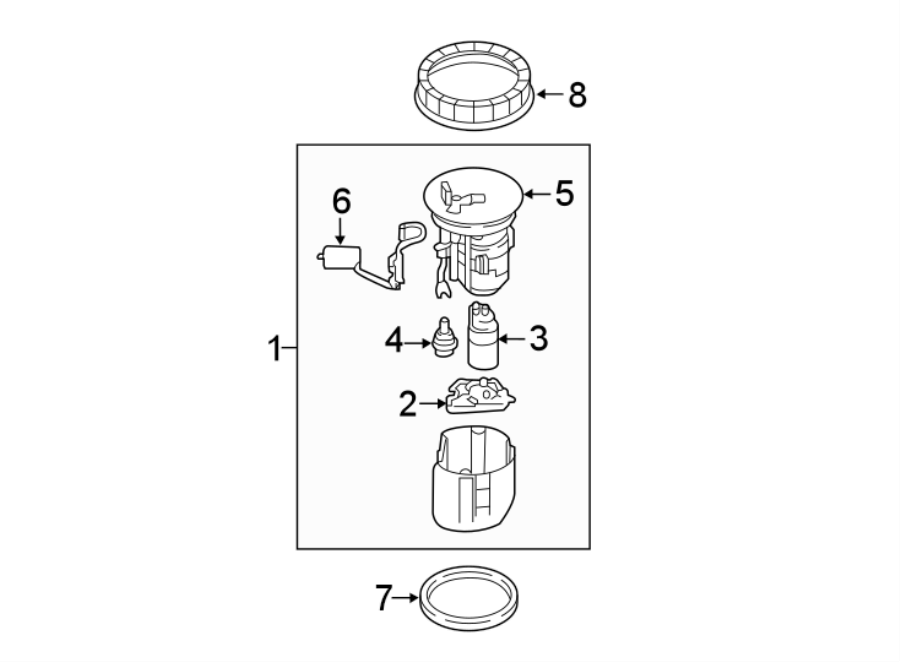 Diagram FUEL SYSTEM. FUEL PUMP. for your 2021 Mazda CX-5  Signature Sport Utility 