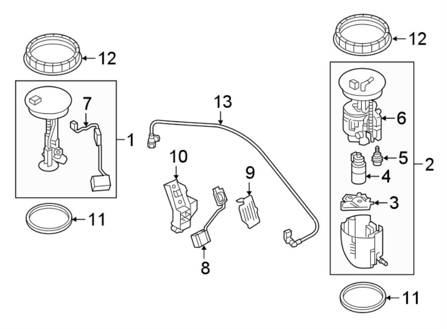 Diagram FUEL SYSTEM. FUEL PUMP. for your 2021 Mazda CX-5  Signature Sport Utility 