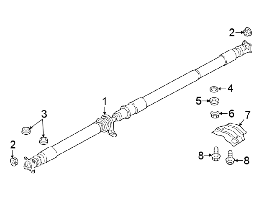 Diagram REAR SUSPENSION. DRIVE SHAFT. for your Mazda