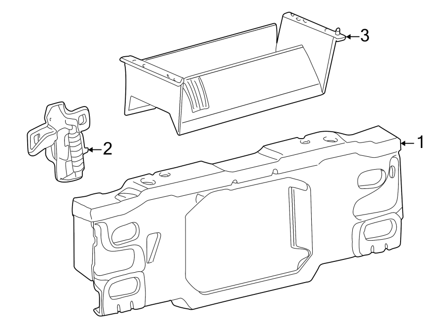 Diagram RADIATOR SUPPORT. for your 2001 Mazda B3000  DS Extended Cab Pickup Styleside 