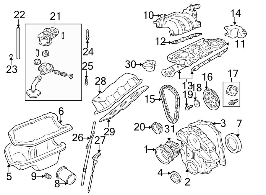 Diagram ENGINE PARTS. for your 1992 Mazda 626   