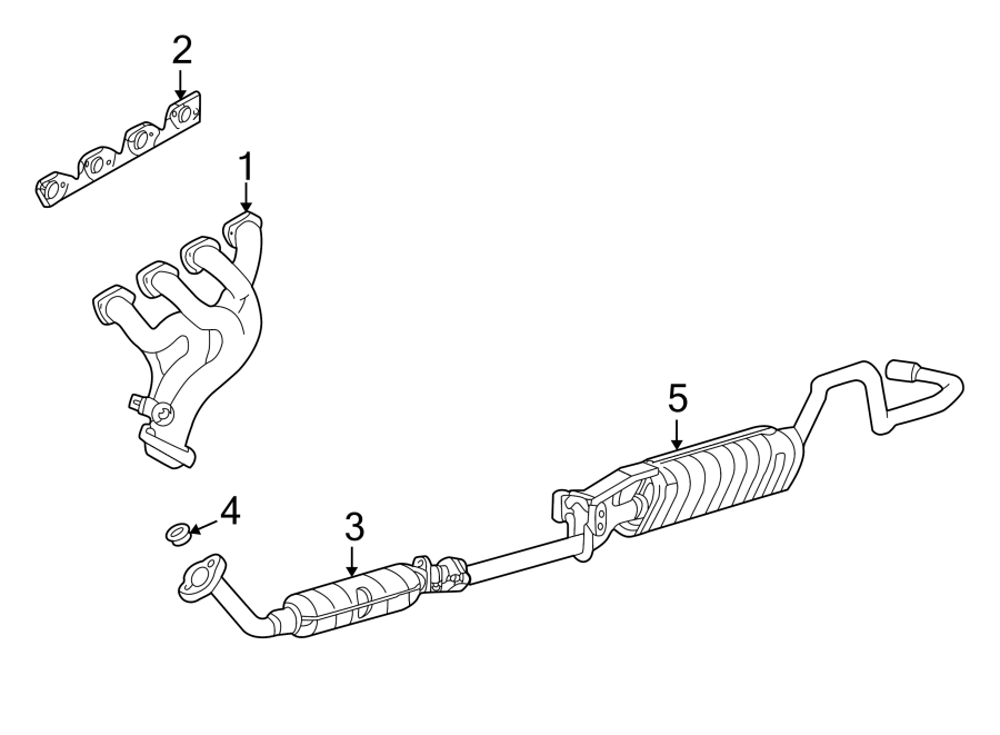 Zzp013450 - Mazda Exhaust Manifold. 2.3 & 2.5 Liter, 2.5 Liter 