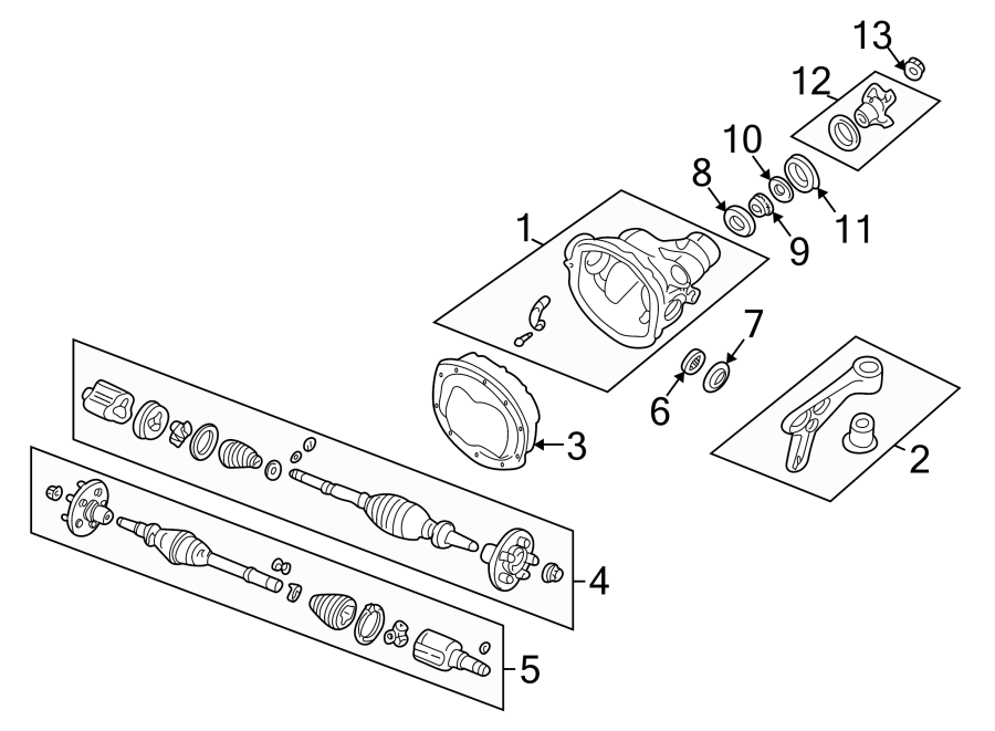 Diagram Front suspension. Carrier & front axles. for your Mazda B2300  