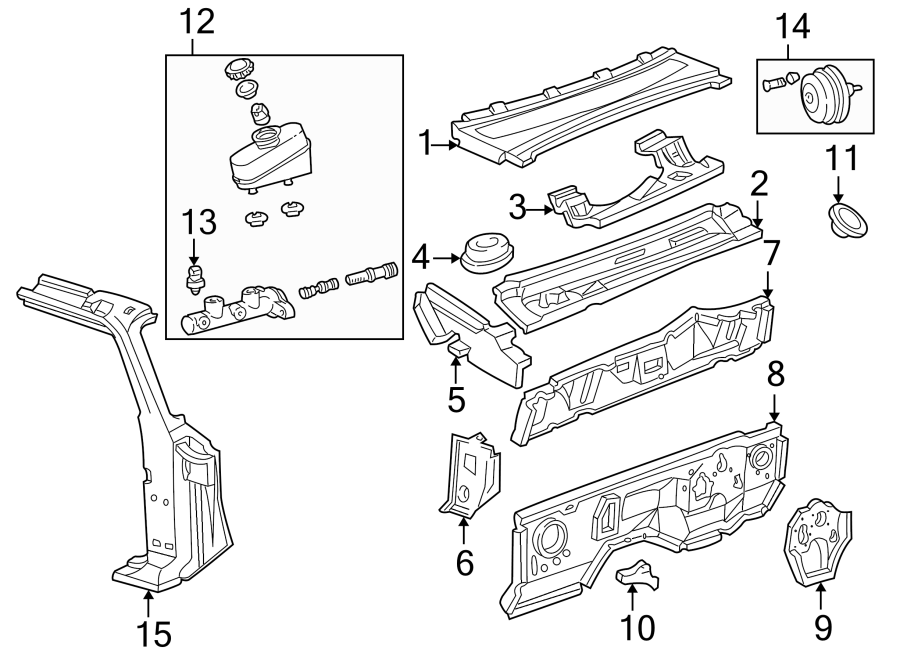 Diagram Components on dash panel. Cowl. Front seat belts. Hinge pillar. for your Mazda B3000  