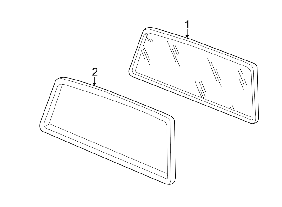 Diagram BACK GLASS. for your 2004 Mazda B3000   