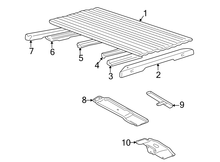 Diagram PICK UP BOX. FLOOR. for your 2019 Mazda CX-5  Signature Sport Utility 