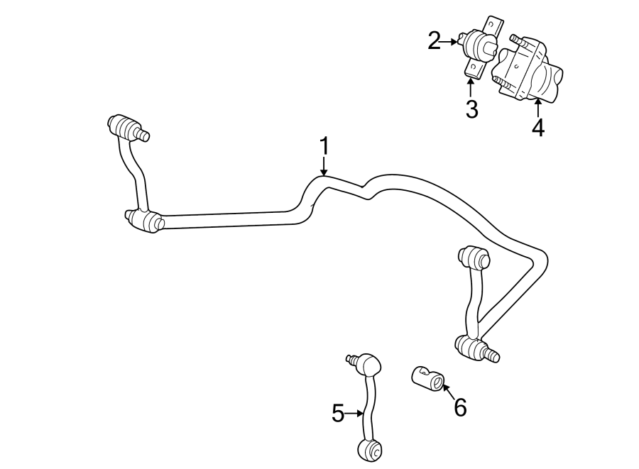 Diagram REAR SUSPENSION. STABILIZER BAR & COMPONENTS. for your 2002 Mazda B3000   