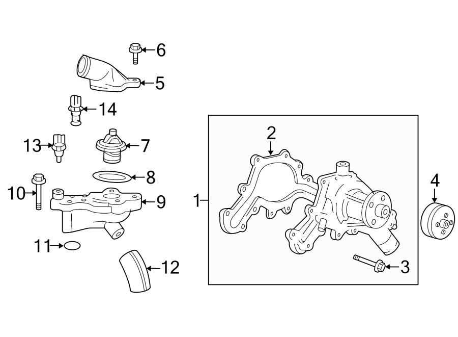 Diagram WATER PUMP. for your 2021 Mazda CX-5  Grand Touring Sport Utility 