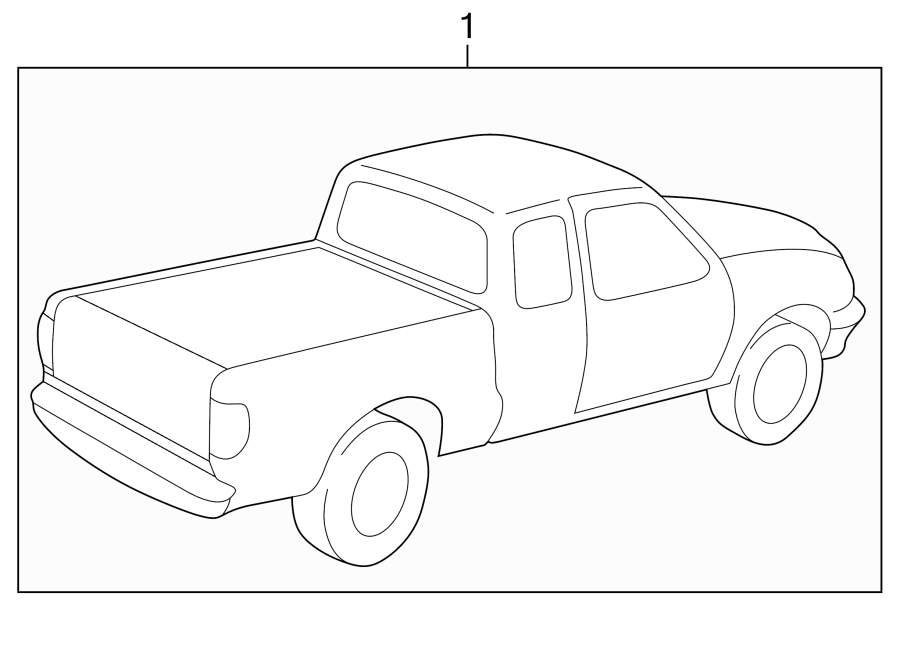 Diagram STRIPE TAPE. for your 1998 Mazda B3000   