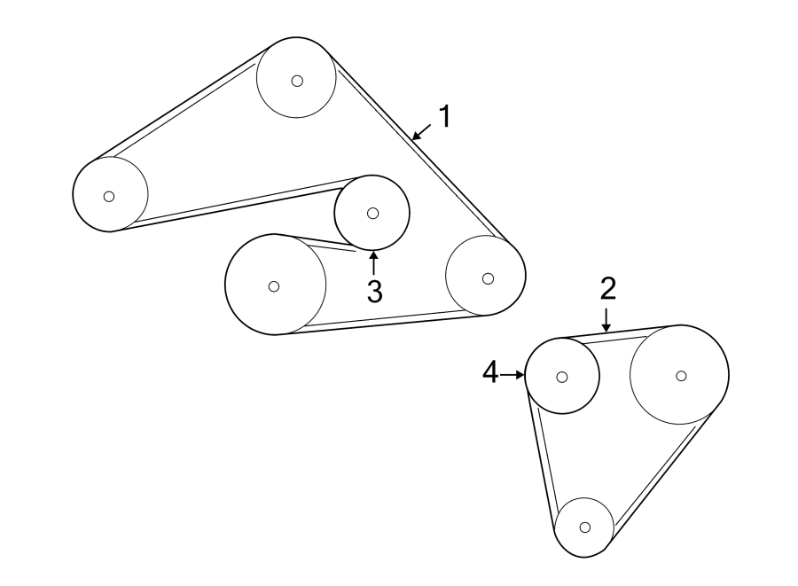 Diagram BELTS & PULLEYS. for your 2008 Mazda B2300   