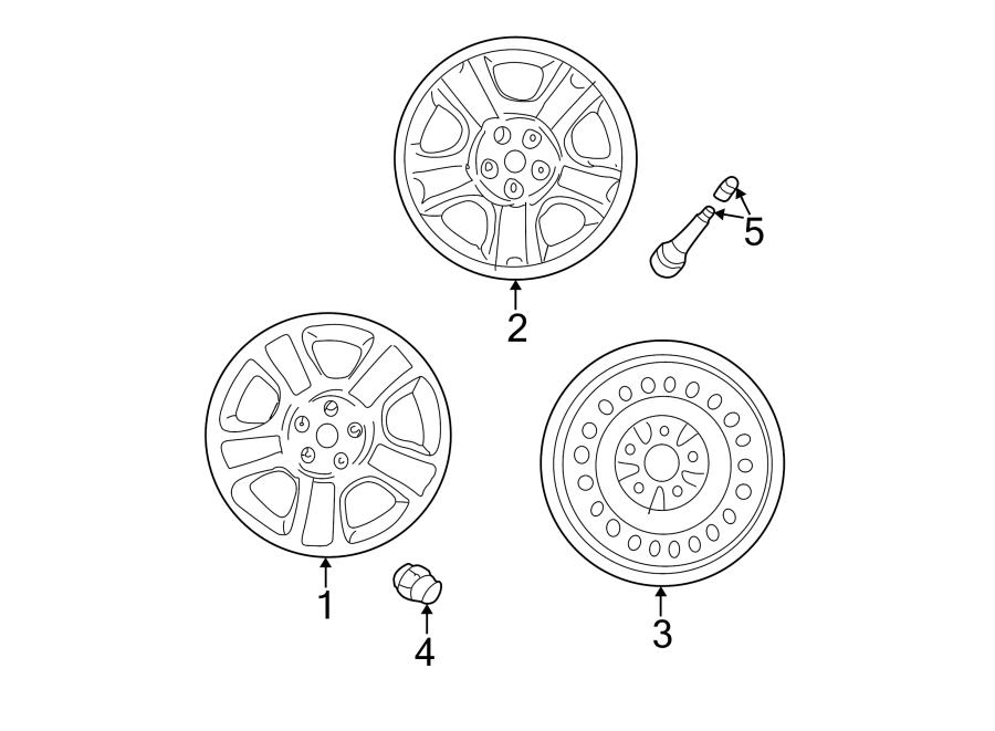 Diagram WHEELS. for your 2018 Mazda CX-5 2.5L SKYACTIV A/T AWD Touring Sport Utility 