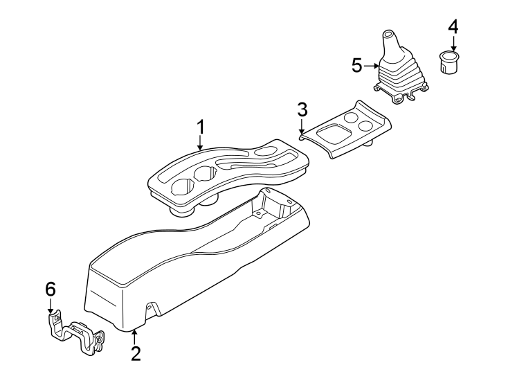 Diagram CENTER CONSOLE. for your 2016 Mazda 6   