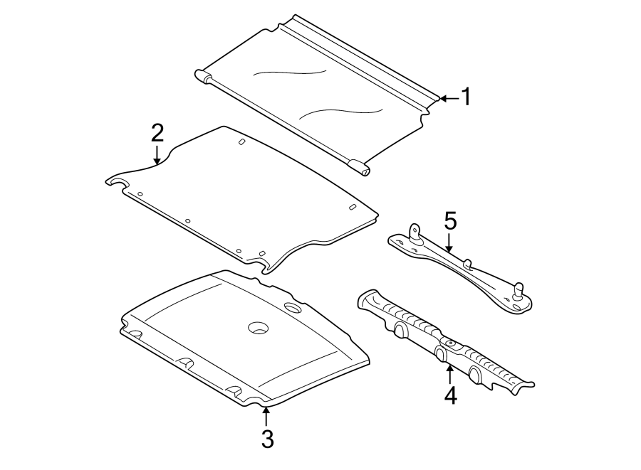 Diagram REAR BODY & FLOOR. INTERIOR TRIM. for your 2013 Mazda 6   