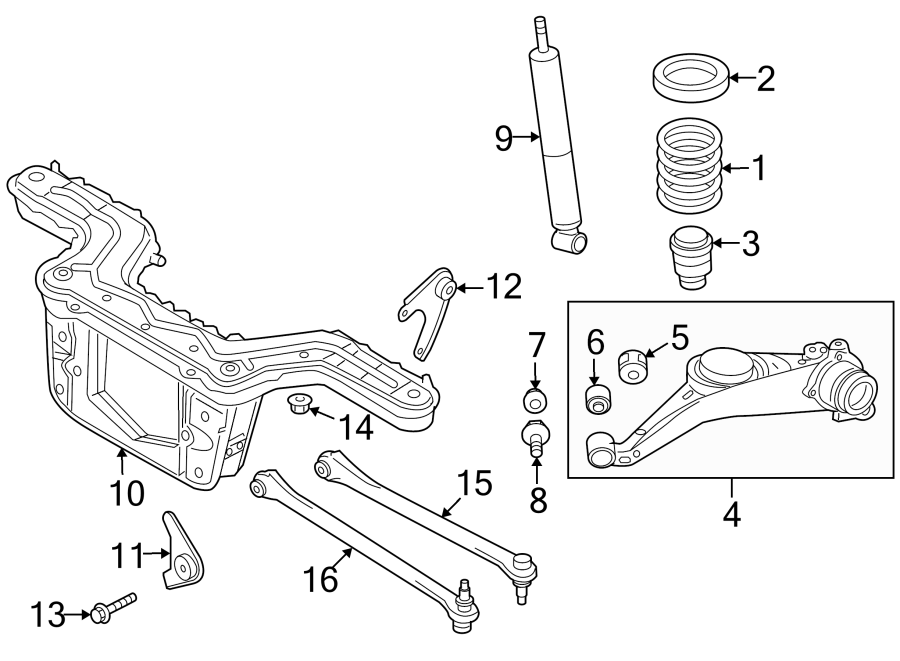 Diagram REAR SUSPENSION. SUSPENSION COMPONENTS. for your 2018 Mazda CX-5   