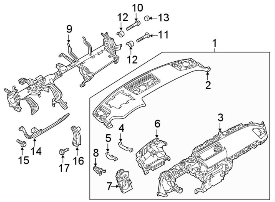 Diagram INSTRUMENT PANEL. for your 2008 Mazda MX-5 Miata   