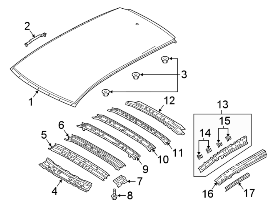 Diagram Roof & components. for your 1993 Mazda MIATA 1.6L A/T Base Convertible 