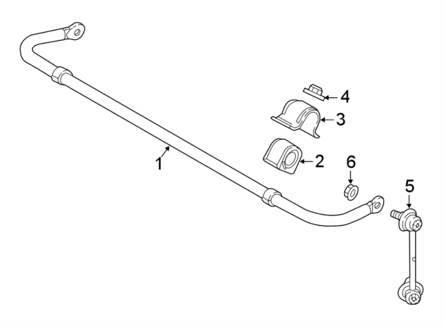 Diagram REAR SUSPENSION. STABILIZER BAR & COMPONENTS. for your Mazda