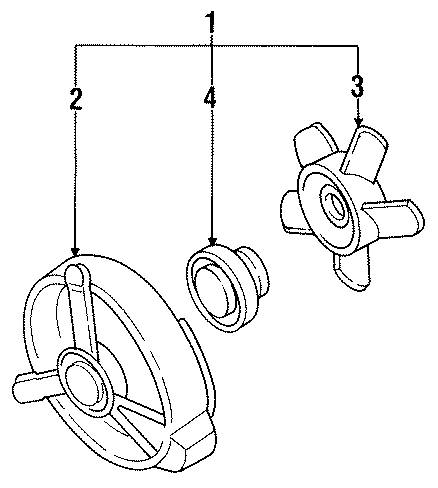Diagram CONDENSER FAN. for your 1991 Mazda B2600 2.6L M/T RWD LE-5 Standard Cab Pickup Fleetside 