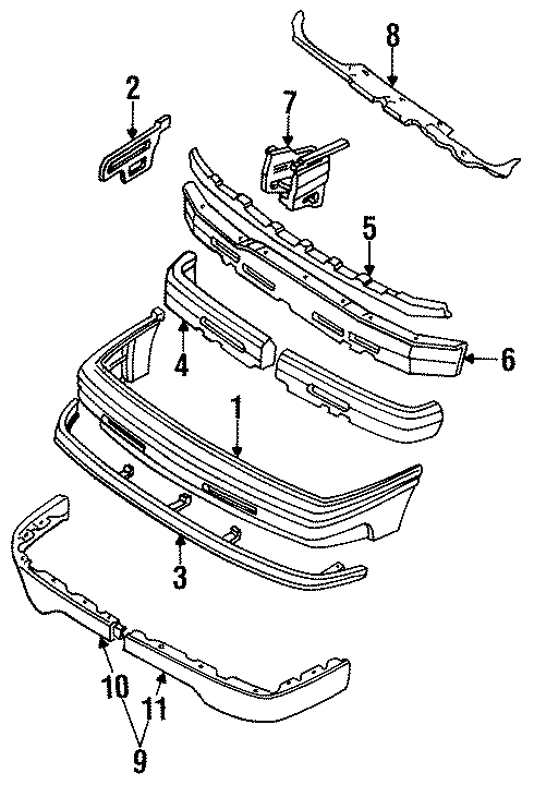 Diagram FRONT BUMPER. for your 2017 Mazda MX-5 Miata  Club Convertible 