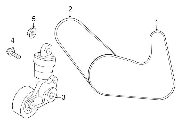 Diagram Belts & pulleys. for your 2009 Mazda CX-7  Grand Touring Sport Utility 
