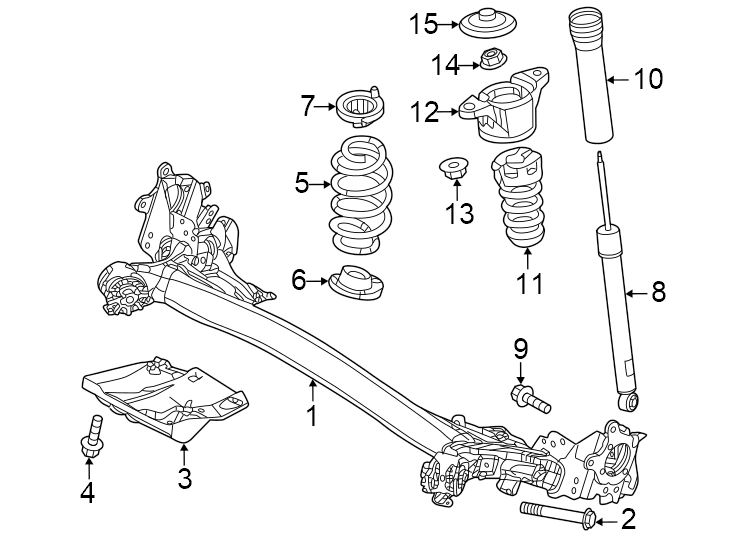 Diagram Rear suspension. Suspension components. for your 2013 Mazda CX-5 2.0L SKYACTIV A/T AWD Sport Sport Utility 