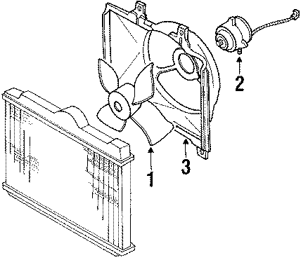 Diagram FAN. for your 1999 Mazda 626   