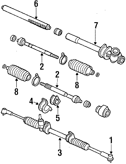 Diagram STEERING GEAR & LINKAGE. for your 2018 Mazda CX-5 2.5L SKYACTIV A/T FWD Grand Touring Sport Utility 