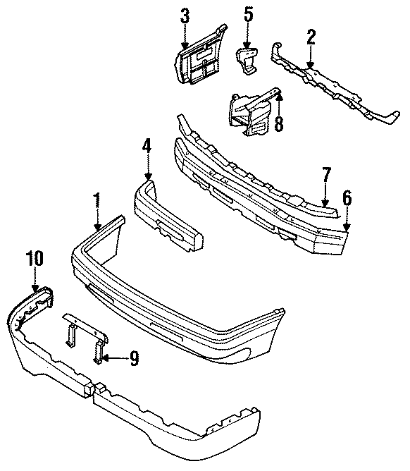 Diagram FRONT BUMPER. BUMPER & COMPONENTS. for your Mazda MX-5 Miata  