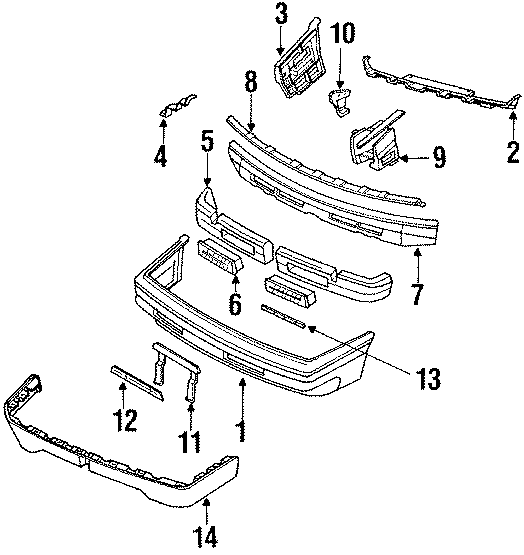 Diagram FRONT BUMPER. BUMPER & COMPONENTS. for your 2009 Mazda B4000   