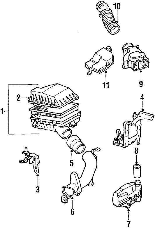 Diagram ENGINE / TRANSAXLE. AIR INLET. for your 2013 Mazda CX-5   