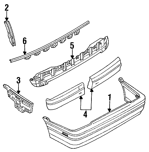 Diagram REAR BUMPER. BUMPER & COMPONENTS. for your 2009 Mazda B4000   