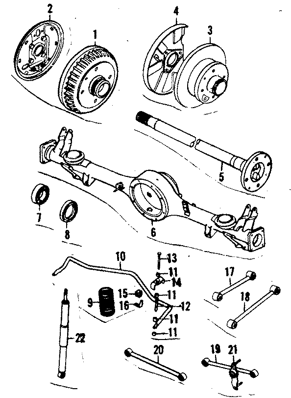 Diagram REAR SUSPENSION. BRAKE COMPONENTS. for your Mazda