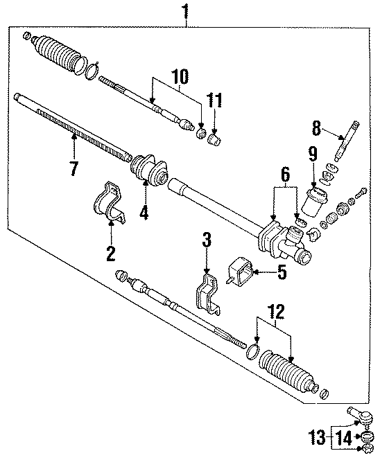 Diagram STEERING GEAR & LINKAGE. for your 2017 Mazda CX-5  Grand Touring Sport Utility 