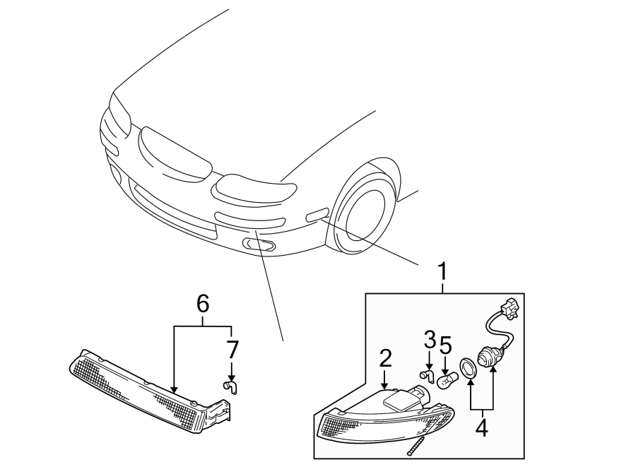 Diagram FRONT LAMPS. SIGNAL LAMPS. for your 2012 Mazda MX-5 Miata  Grand Touring Convertible 