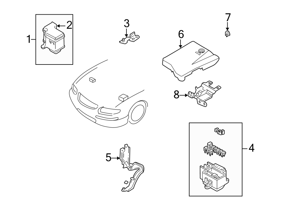Diagram ELECTRICAL COMPONENTS. for your 1997 Mazda 626   