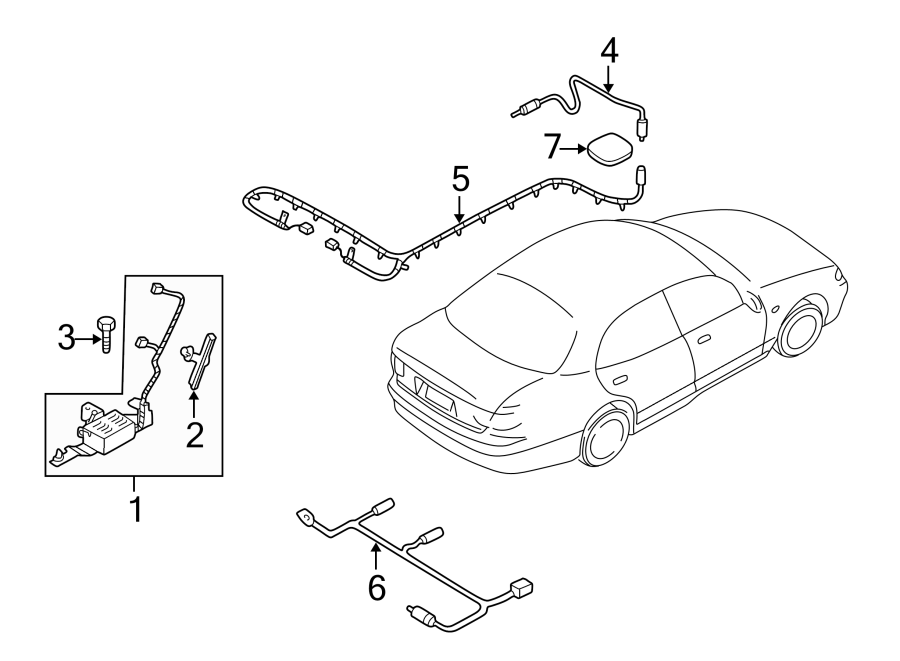 Diagram ANTENNA. for your 2021 Mazda 3 2.5L SKYACTIV A/T AWD Select Sedan 