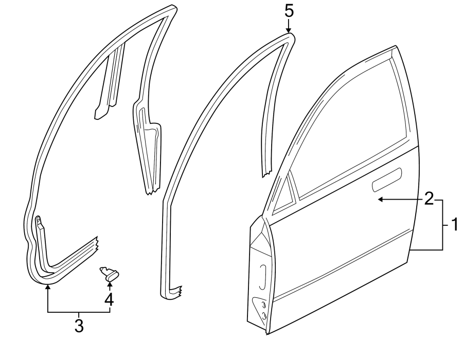 Diagram FRONT DOOR. DOOR & COMPONENTS. for your 2017 Mazda MX-5 Miata  Club Convertible 